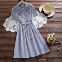 COD IOED95 Summer new Korean version of the slimming slimming dress in the short-sleeved dress A-line skirt female