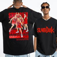 2023NewJapanese Anime Slam Dunk T-shirt Mens Women Summer Tops Hip Hop Oversized Short Sleeve Tee Shirt Streetwear Cotton T Shirts