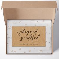 30PCS Kraft Paper Cards  "Thank You For Your Order" Postcards  Greeting Labels  Express Appreciate  Online Retail Cardstock  Package Gift