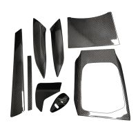 [COD] Applicable to BMWs new 3 series g20g28 dry carbon fiber front row central control decoration 8-piece set car interior accessories