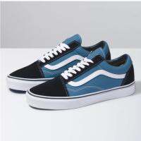 HH Vans Oldskool รองเท้าลําลอง สําหรับผู้ชาย ผู้หญิง สีฟ้า สีดํา