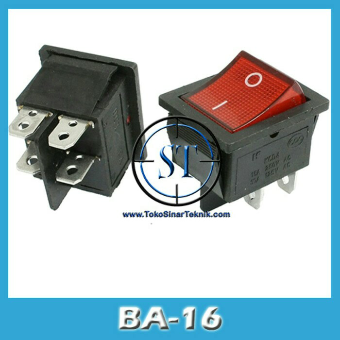 Saklar Switch Kotak Petak On Off Besar 4pin 4 Pin Rocker Switch Besar ...