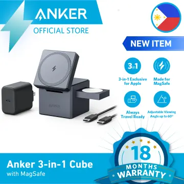 Anker MagSafe Charger 3IN1 Charging Cube 15W Foldable Wireless