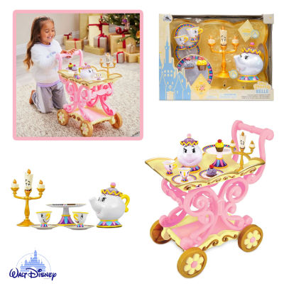 นำเข้า🇺🇸รถเข็นน้ำชา Disney Beauty and The Beast Be Our Guest Singing Tea Cart Play Set ราคา 3,990 บาท