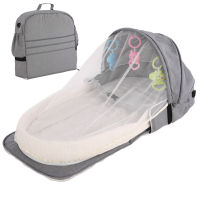 Portable Baby Bed Foldable Newborn Baby Cribs For Travel Sun Protection Mosquito Net Breathable Baby Nest Bed