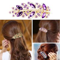 1Pcs Fashion Metal Hair Clip for Luxury Rhinestone Hairpin Barrettes Accessories Headwear