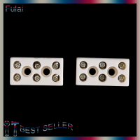 Fulai 2ชิ้น8หลุม2W8H ทนอุณหภูมิสูงบล็อกขั้วเซรามิก15A 250V