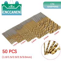 【DT】hot！ 50Pcs Titanium Coated Bits Speed Set Tools 1/1.5/2/2.5/3mm