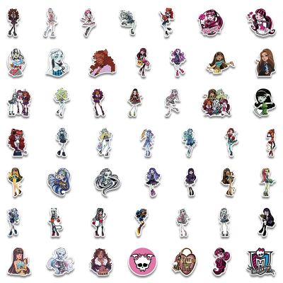 ┅ 10/50Pcs Cartoon Animation Monster High School Graffiti Stickers Waterproof Skateboard Suitcase Phone Laptop Luggage Sticker