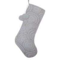 Free Shipping bronzing printed Decoraction Christmas stocking PV velvet socks with ball decoration Socks Tights