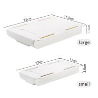 Table Under Paste Plastic Desk Organizer Memo Pen Stationery Storage Box Case Desk Drawer Divider Stationery Sticky Decor