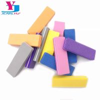 Multicolor Nail File Buffer Sponge Mini Nail File Block Buffer Sanding 100/180 Professional Nail Art Tools Salon Lime a ongle