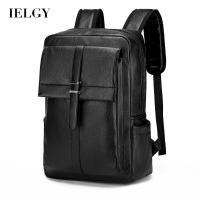 IELGY Travel Backpack ธุรกิจผู้ชายสีทึบความจุขนาดใหญ่ผู้ชาย