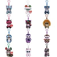 【cw】 10cm Ty Beanie Flippables Glitter Big Eyes plush key clips Kawaii Soft Kids Baby 39;s Birthday Gifts !