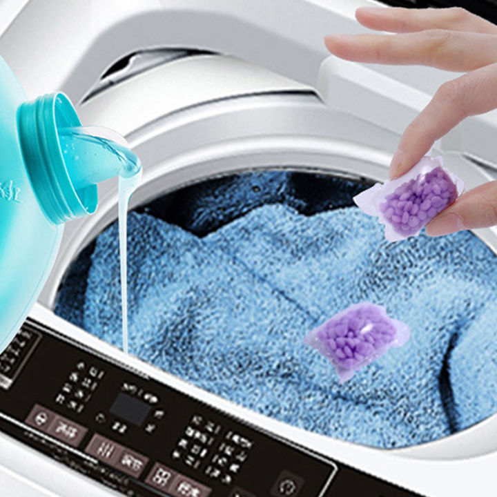 carmelun-ลูกปัดกลิ่นหอมสำหรับซักผ้า-50ชิ้นเม็ดฟิล์มป้องกันแท็บเล็ตนุ่มคงทนเก็บน้ำหอมเครื่องมือทำความสะอาดบ้าน
