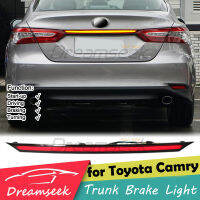 ไฟสำหรับโตโยต้าเบรคท้ายรถด้านหลังรถ Camry XV70 2018 2019 2020 2021 2022ไฟท้ายการขับขี่แบบ2023สัญญาณไฟเลี้ยวแบบไดนามิกสีแดง