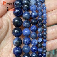 Natural Stone 3/4/6/8/10/12mm Blue Sodalite Round Loose Beads for Jewelry Making DIY Handmade Bracelets Accessories