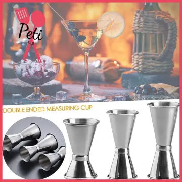 75ml Stainless Spirit Cocktails Measure Cup Jigger Alcohol Bartending Wine  Tools