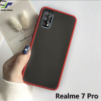 Case Realme 7Pro เคสโทรศัพท์ เรียวมี เคสกันกระแทก ขอบสีหลังขุ่น