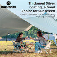 ROCKBROS เต็นท์ผ้าเต็นท์เคลือบเงิน25ตร. ม. กันน้ำเต็นท์แปดเหลี่ยมครีมกันแดดป้องกัน UV ที่บังแดดสำหรับสวนกลางแจ้งที่หลบแดดชายหาด10-12คน