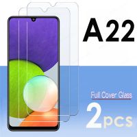 ▨✳ 2 pcs Tempered Glass For Samsung Galaxy A22 cover Screen Protector For Samsung A22 5G A 22 A225 A226 glas 2.5D 9H Film armored