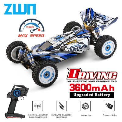 WLtoys 124017 124016 2.4G RC Car 1:14 4WD 75KM/H Brushless Electric High Speed Off-Road Drift Remote Control Toys for Children