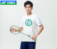 Yonex เสื้อผ้าแบดมินตันใหม่สำหรับฤดูร้อนของเกาหลีใต้2023เสื้อแบบระบายอากาศผู้ชายและผู้หญิงกีฬากลางแจ้งใส่สบายกีฬาวิ่งบาสเก็ตบอลชุดกีฬา