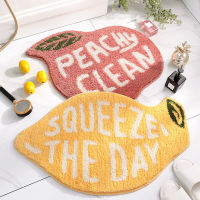 【cw】Letter Fruit Design Non- Slip Foot Mat Cartoon Styling Hallway Porch Rug for Home Livingroom Door Mats Suck Water Bath Car 【hot】