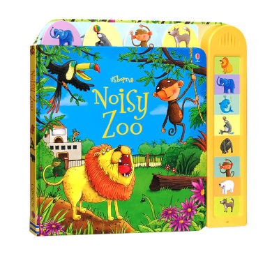 Original English Usborne noisy zoo noisy music book noisy zoo childrens voice cognition enlightenment Book large format cardboard pronunciation Book Usborne, UK