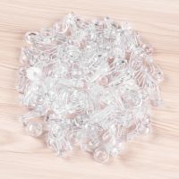 100pcs Plastic Glass Panel Retainer Clips Clear Mirror Holder Clips for Cabinet Door Glass Panel Clips Mirror Cabinet Fix Clips