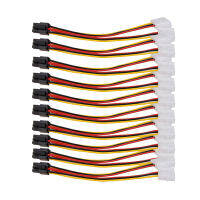 10Pcs Molex 4 Pin To PCI-E PCI Express 6 Pin Power Converter Adapter Cable Connector แหล่งจ่ายไฟคุณภาพสูงโปรโมชั่นใหม่