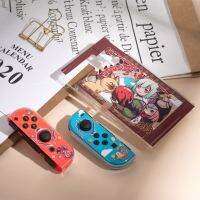 เคสป้องกันผิวแมวนุ่ม TPU ลายกระต่ายสีชมพูสีม่วงน่ารักสำหรับ Nintendo Switch คอนโซล Joy-Con ฝาปิดเคสกรอบใส่คอนโทรลเลอร์