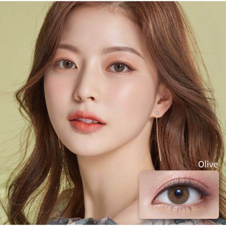 olens-french-gold-คอนแทคเลนส์เกาหลี-รายวัน-มีuv-cut-ช่วยป้องกันแสงแดด-1-day-สีolive