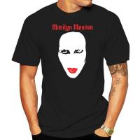 Shirt Marilyn Manson Red Lips Black Mens Delivery Gildan