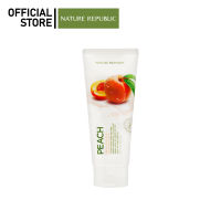 NATURE REPUBLIC FRESH HERB PEACH CLEANSING FOAM (170ml) โฟมล้างหน้า สูตรพีช