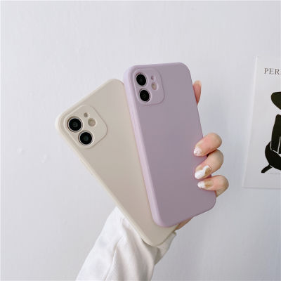 Soft Silicone Candy Colour Phone Case For 11 12 Pro Max 13Mini Camera Protection XS X XR 7 8 Plus SE2020 Matte Shockproof