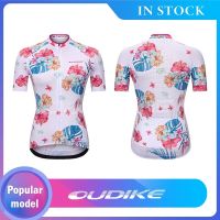 [In Stock] OUDIKE Cycling jersey Womens Jersey Summer Breathable and Sweat-wicking Quick-drying Top Mountain Bike Team Equipment Short-sleeved Cycling Jersey Clothing