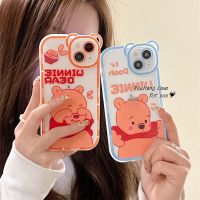 เคส RouJiang สำหรับ iPhone 14 13 12 11 Pro Max X XR Xs Max 8 7 6S Plus SE 2020เคสโทรศัพท์หมีน้อยน่ารักตัวการ์ตูนอะนิเมะ