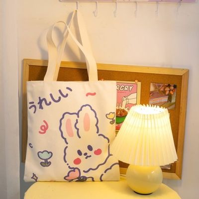 กระเป๋าถือ กระเป๋าผ้า สไตล์เกาหลี  การ์ตูน-น่ารัก พร้อมส่ง #BAG01