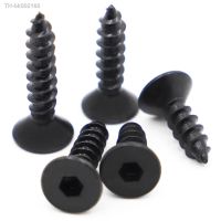 ✜ 10-50pcs Black 8.8 Carbon Steel Hexagon Flat Countersunk Head Tapping Screw Hex Socket Head Self Tapping Screws M3 M4 M5 M6