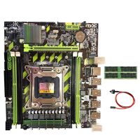 X79 Motherboard M.2 Interface LGA2011 with 2X8GB RECC DDR3 RAM+Switch Cable Support E5-2650 E5-2680 V1 V2 CPU