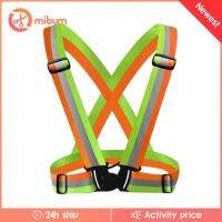 [M1-MIBUM] Reflective High Visibility Safety Vest, High Visibility Strip Belt, Men &amp; Women, Work, Cycling, Runner, Surveyor, Crossing Guard, Construction, Neon