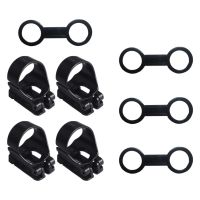 1 Set of Useful Diving Snorkel Mask Straps Keepers Diving Supplies (Black)