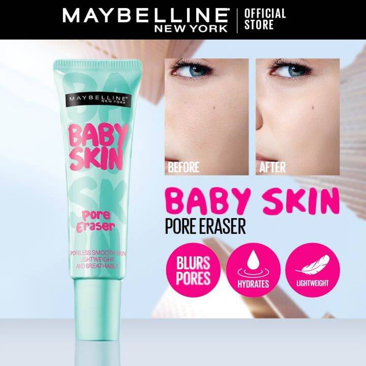 Maybelline Baby Skin Instant Pore Eraser Lightweight Gel Primer Make Up ...