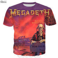 （Can Customizable）Rock Band Megadeth 3D Print Men Women Round Neck Fashion T-Shirts（Adult and Childrens Sizes）