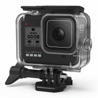 60เมตรสำหรับ Gopro ฮีโร่8สีดำดำน้ำเคสกันน้ำที่ครอบคลุมกรณีกล้องกีฬาครอบคลุม GoPro ฮีโร่8อุปกรณ์เสริม