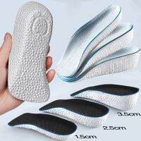 1.5/2.5/3.5cm Arch Support Height Increase Insoles Men Women Invisible Soft Elastic Orthopedic Insole Light Weight Shoes Pads