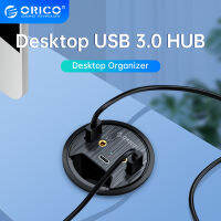 jianzhifen ORICO เดสก์ท็อปห่วงฮับ USB 3.0 Type C ความเร็วสูงแยกหูฟังเครื่องอ่านการ์ดอุปกรณ์อะแดปเตอร์สำหรับคอมพิวเตอร์