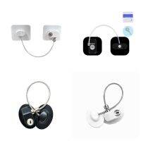 Baby Safety Lock Keys Fridge Limiter Self-adhesive Kid Safe Window Hasp Steel Wire Cabinet Door Drawer Washer Dryer No Drill