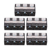 5Pcs ใหม่3P สกรูเทอร์มินัลบล็อก High Current Power Terminal Barrier Strip 60A